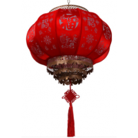 春节羊皮红灯笼过新年户外阳台一对吊灯中国风旋转别墅挂件走马灯